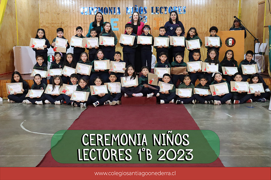 CEREMONIA NIÑOS LECTORES 1 AÑO BÁSICO B 2023 min