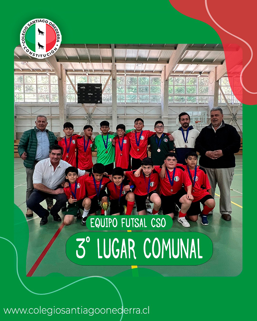 3ER LUGAR COMUNAL EQUIPO FUTSAL MIN