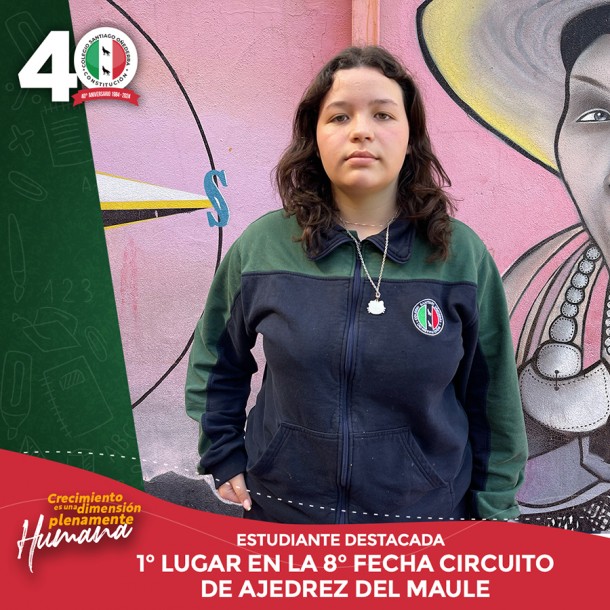ESTUDIANTE DESTACADA GABRIELA LZAMA AJEDREZ TALCA